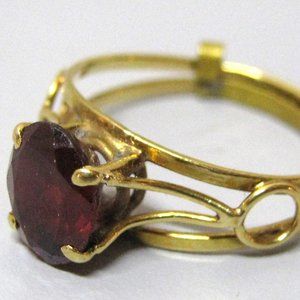 Real Ruby & Gold Ring